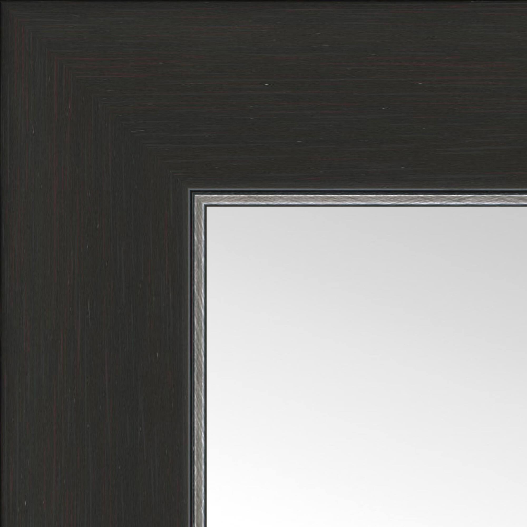 Timeless Frames® Port Espresso & Silver 24" x 30" Framed Mirror